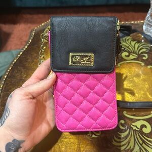 Betsey Johnson card/phone cross body bag